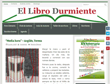 Tablet Screenshot of ellibrodurmiente.org